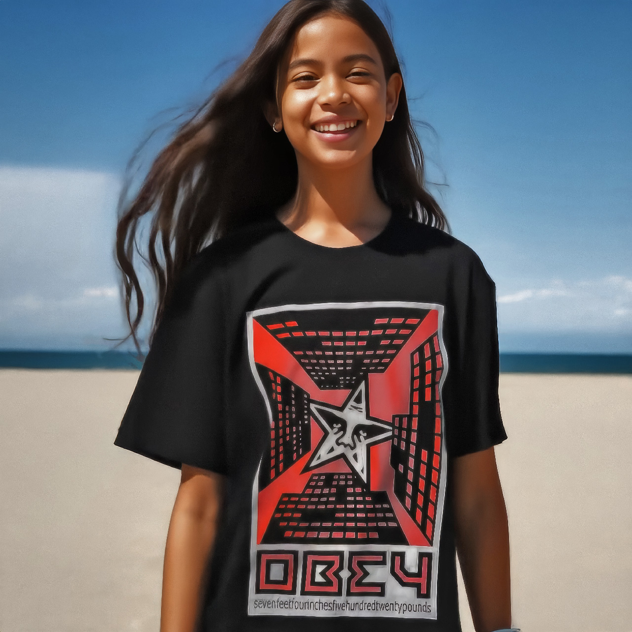 Винтажная фирменная футболка OBEY Andre the Giant Stats City tee