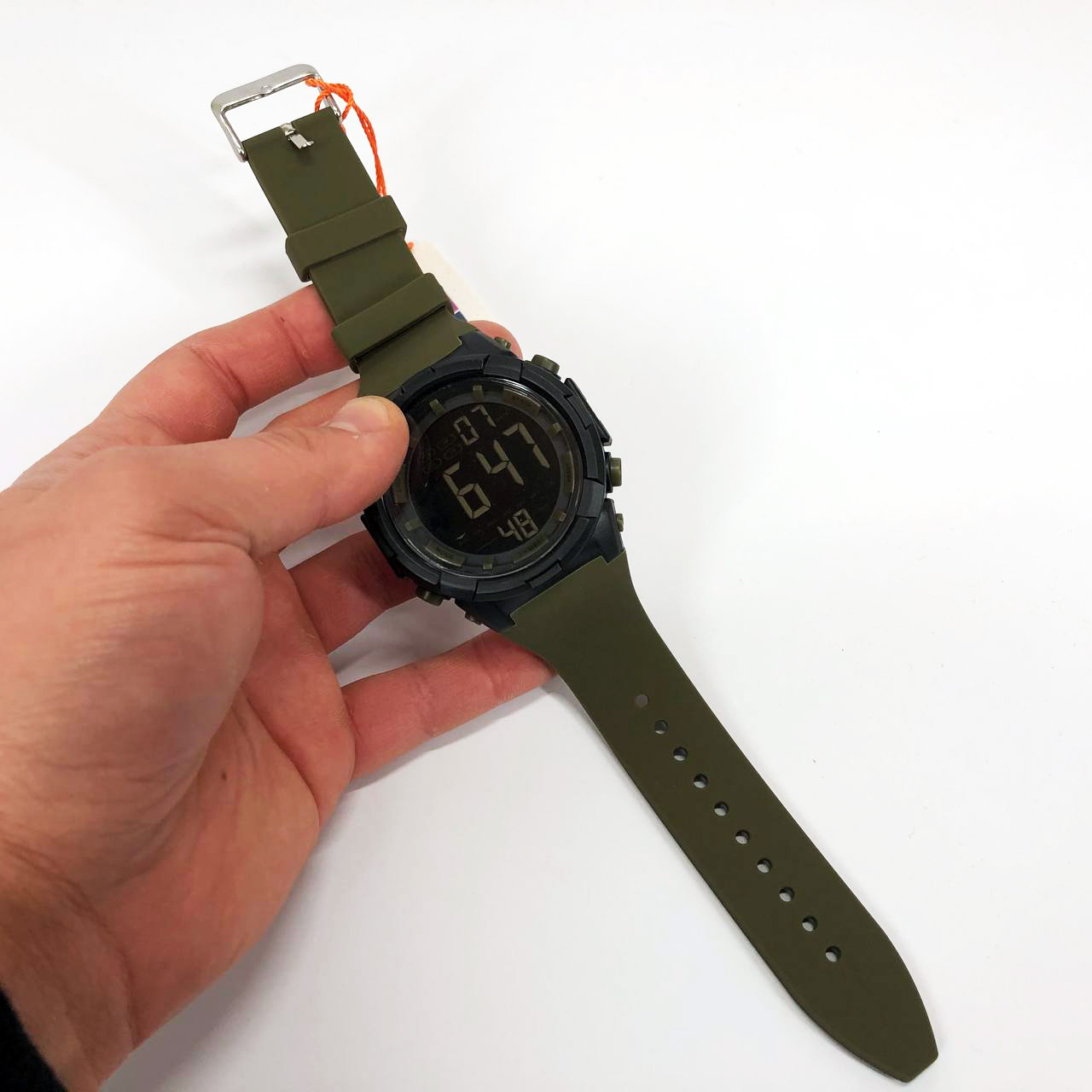 Часы наручные мужские SKMEI 1845AG ARMY GREEN, армейские водостойкие тактические часы. Цвет: зеленый