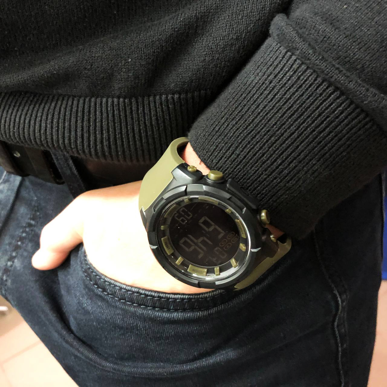 Часы наручные мужские SKMEI 1845AG ARMY GREEN, армейские водостойкие тактические часы. Цвет: зеленый