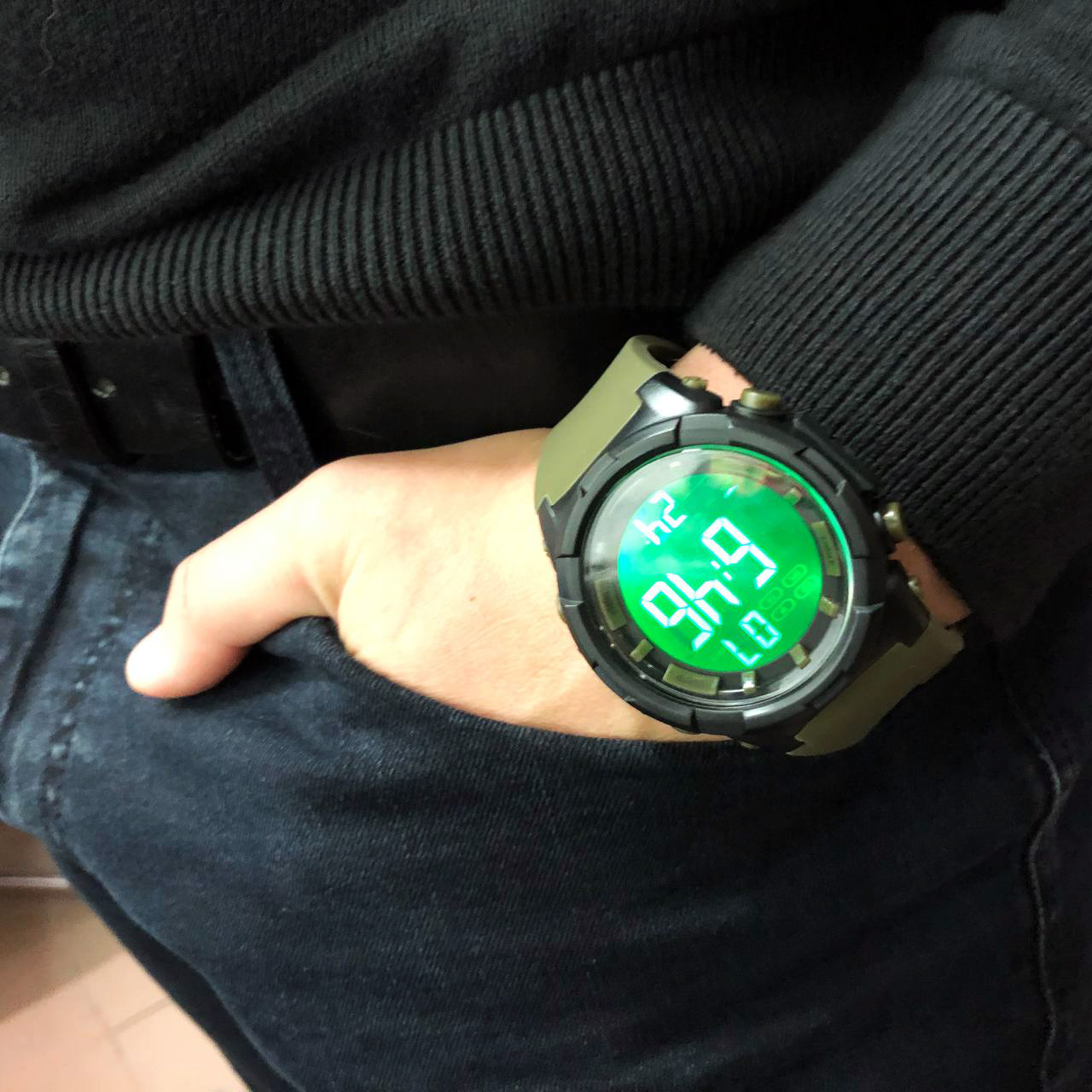 Часы наручные мужские SKMEI 1845AG ARMY GREEN, армейские водостойкие тактические часы. Цвет: зеленый
