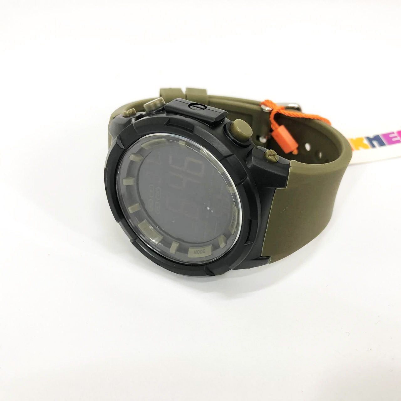 Часы наручные мужские SKMEI 1845AG ARMY GREEN, армейские водостойкие тактические часы. Цвет: зеленый