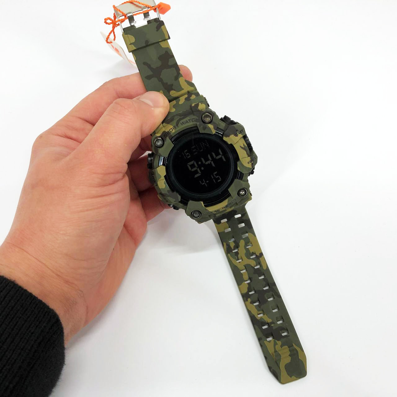 Часы наручные мужские SKMEI 1968CMGN GREEN CAMO, водонепроницаемые мужские часы. Цвет: камуфляж