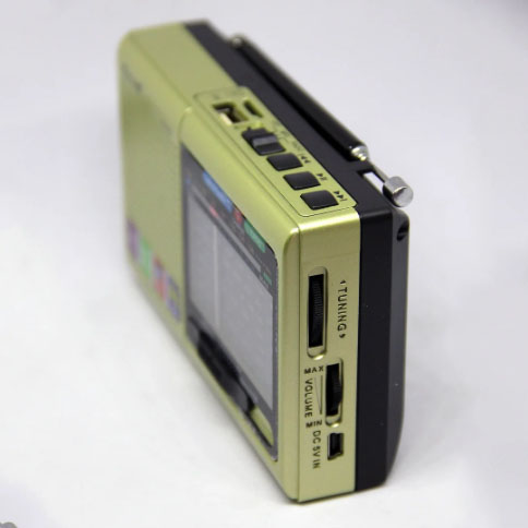 Портативная колонка радио MP3 USB Golon RX-6622. Цвет: золотой