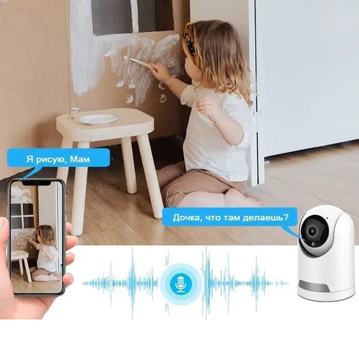 Комнатная IP камера видеоняня CAMERA IP TY Y27 TUYA App