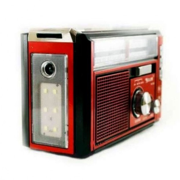 Радиоприёмник портативное радио Golon RX-381 аккумуляторный ретро колонка usb sd mp3 fm. Цвет: красный