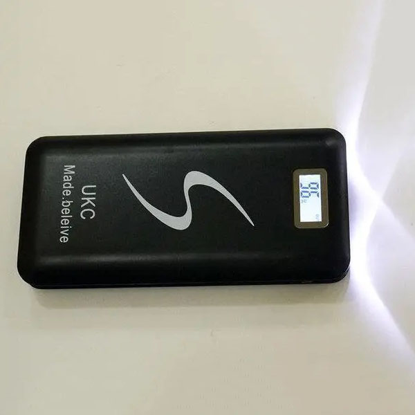 Портативная мобильная зарядка Power Bank 30000 mAh UKC, Внешний аккумулятор, Зарядка power bank. Цвет: черный