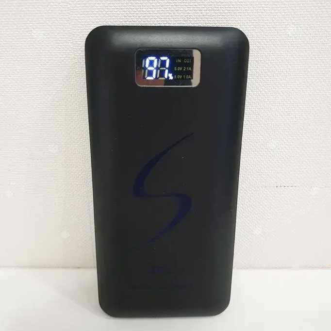 Портативная мобильная зарядка Power Bank 30000 mAh UKC, Внешний аккумулятор, Зарядка power bank. Цвет: черный