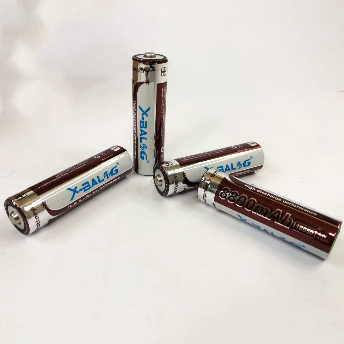 Литиевый аккумулятор 18650 X-Balog 8800mAh 4.2V Li-ion литиевая аккумуляторная батарейка для фонариков
