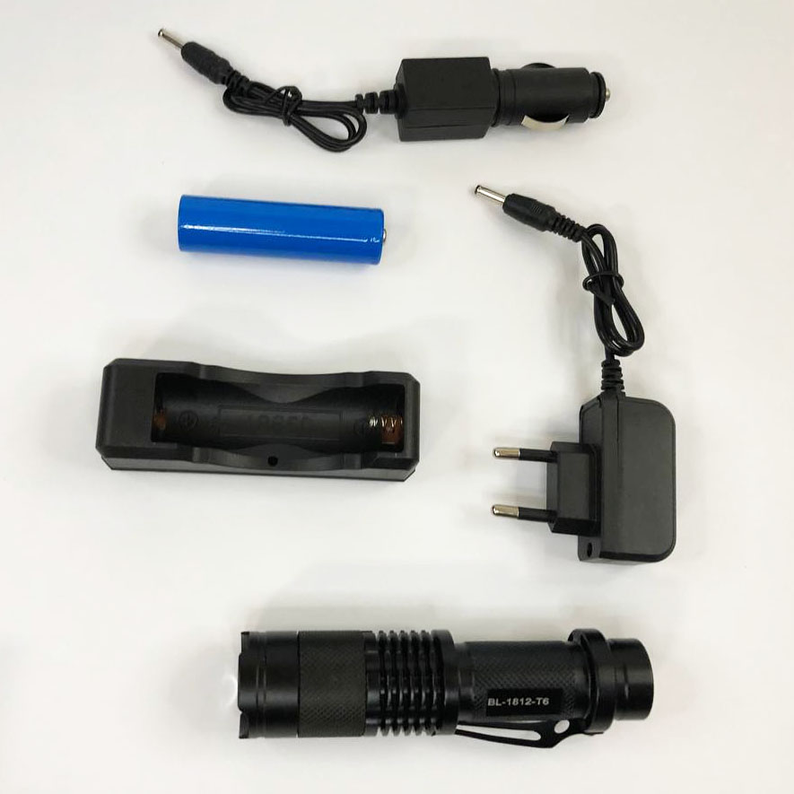 Аккумуляторный тактический фонарь Police BL-1812-T6, подствольный фонарик, яркий фонарик, качественный