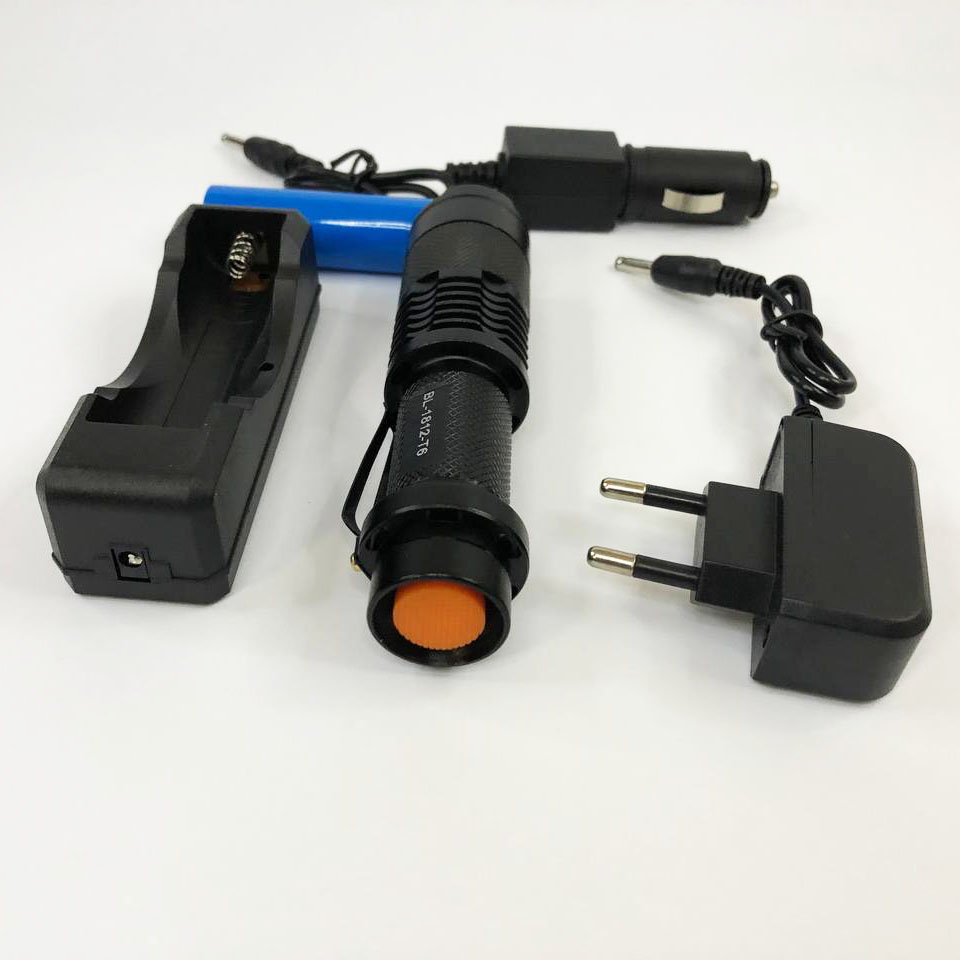 Аккумуляторный тактический фонарь Police BL-1812-T6, подствольный фонарик, яркий фонарик, качественный