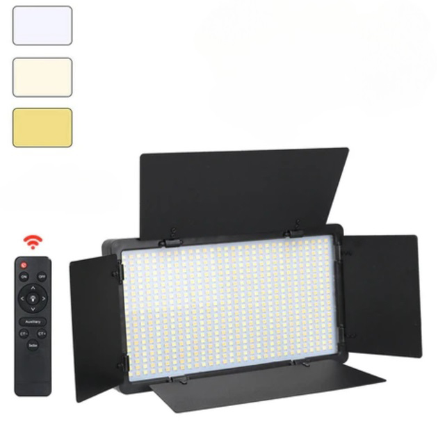 Профессиональный видеосвет LED LIGHT RL-900 35W с пультом 3000k-6500k, Прямоугольный студийный свет
