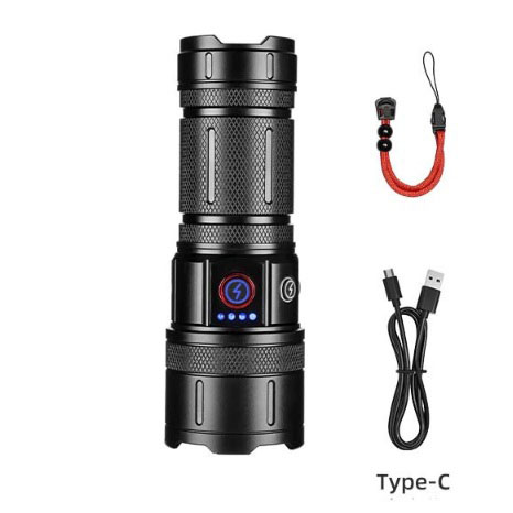 Фонарь CB-B53-TG, 3х18650, power bank, индикация заряда, Фонарик светодиодный для туриста сверхмощный