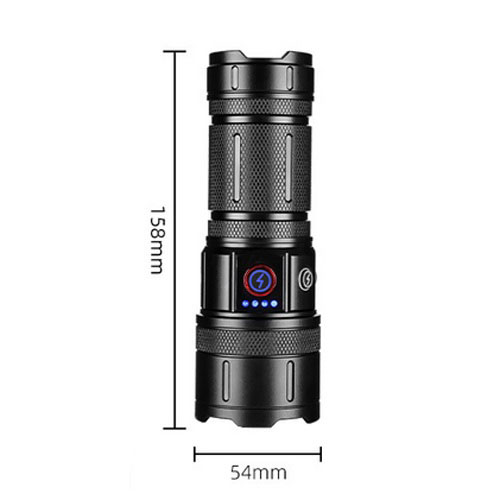 Фонарь CB-B53-TG, 3х18650, power bank, индикация заряда, Фонарик светодиодный для туриста сверхмощный