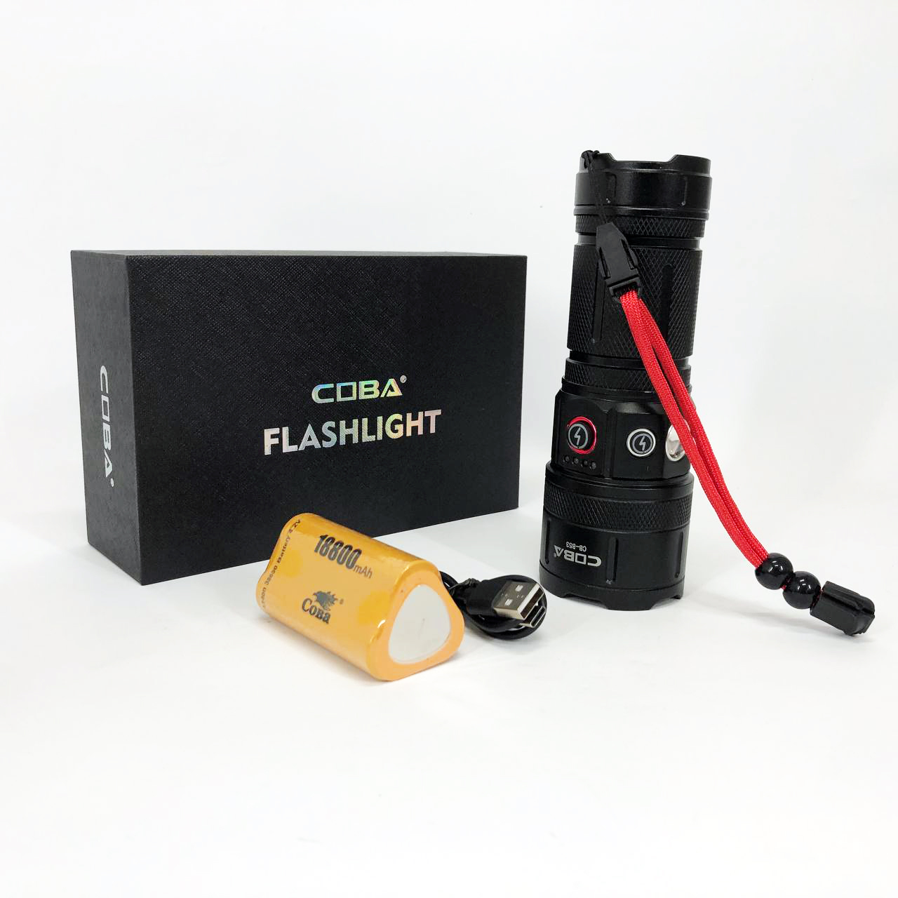 Фонарь CB-B53-TG, 3х18650, power bank, индикация заряда, Фонарик светодиодный для туриста сверхмощный
