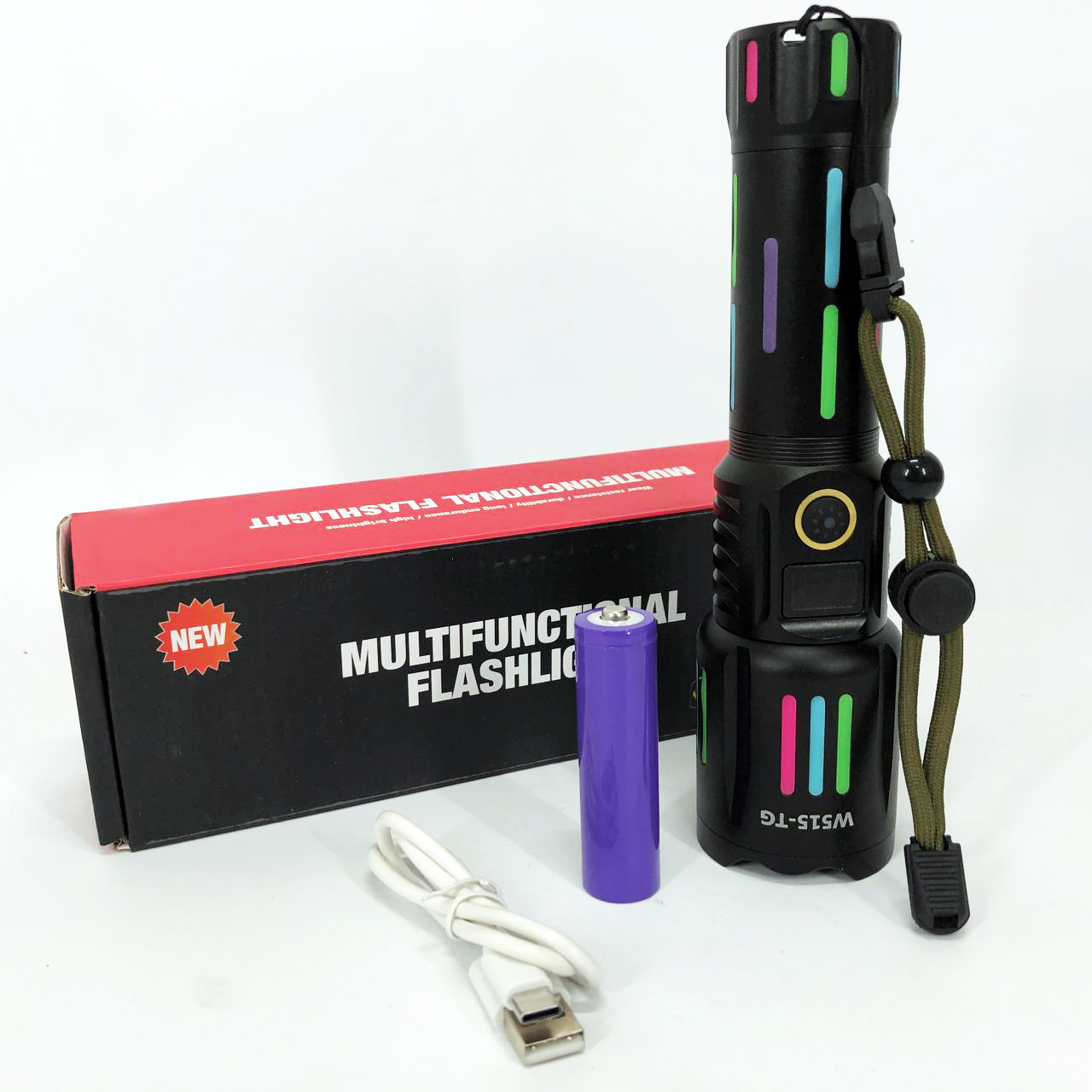 Фонарь NIGHT VISION FLUORESCENCE W515-PM10-TG, Сверхмощный фонарик, Подствольный фонарик
