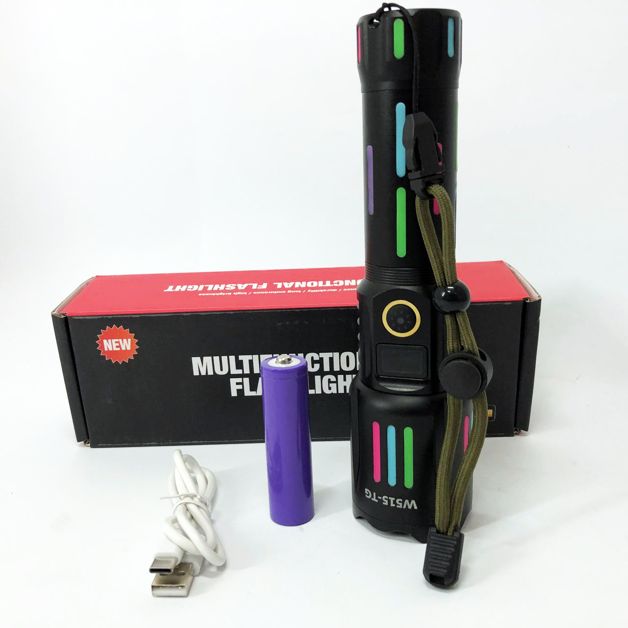 Фонарь NIGHT VISION FLUORESCENCE W515-PM10-TG, Сверхмощный фонарик, Подствольный фонарик