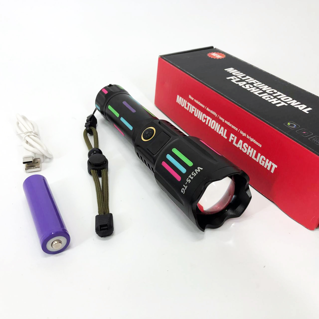Фонарь NIGHT VISION FLUORESCENCE W515-PM10-TG, Сверхмощный фонарик, Подствольный фонарик