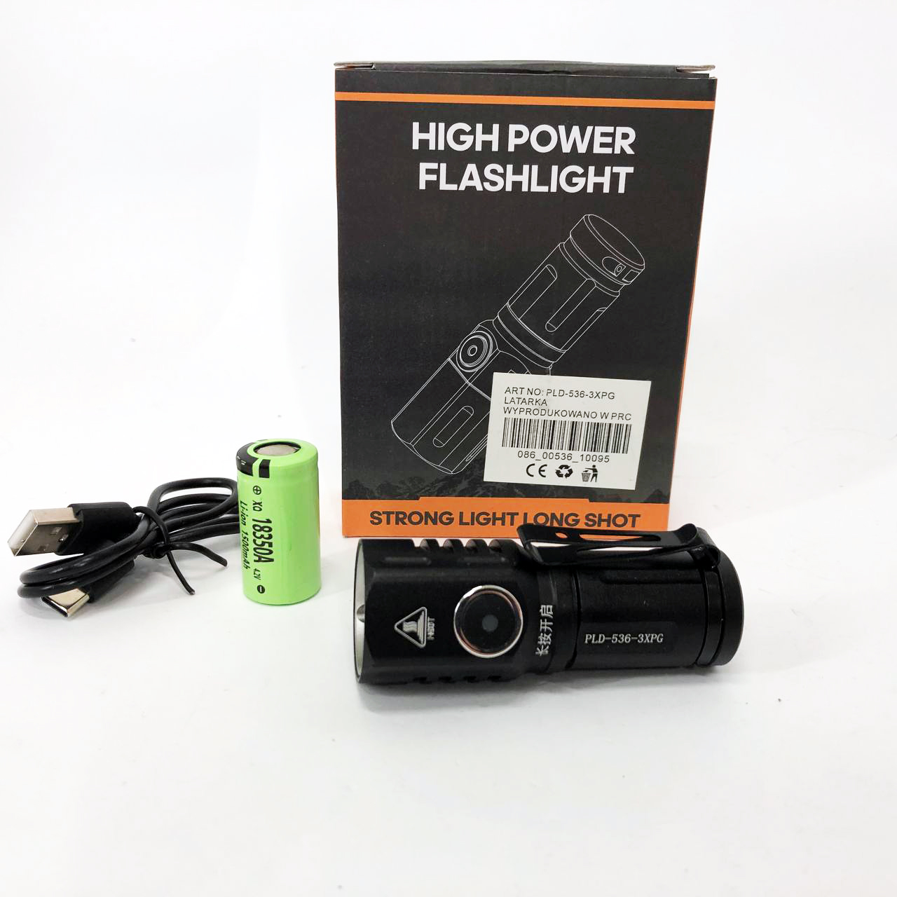 Карманный фонарик PLD-536-3XPG, мощный аккумуляторный лед фонарик, фонарик тактический ручной