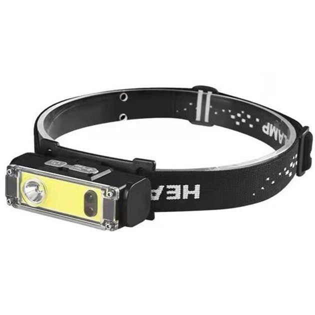 Фонарь налобный BL-T124-ХРЕ+COB (White+Red), фонарик светодиодный для туриста, водонепроницаемый фонарик