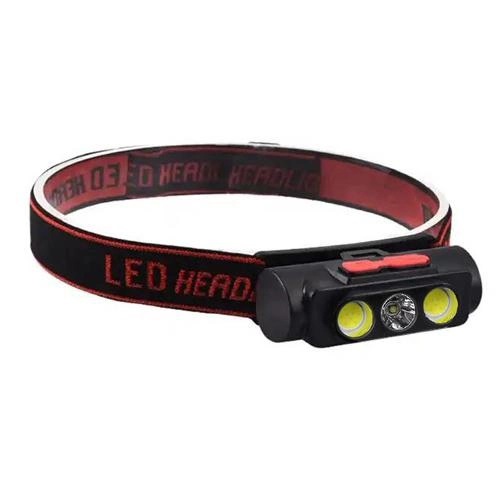Фонарь налобный PLD-2119B-XPE+2COB(white+red), Фонарь на голову для рыбалки, Водонепроницаемый фонарик