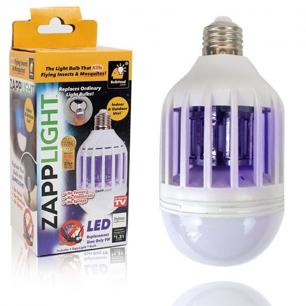 Светодиодная лампа приманка для насекомых Zapp Light, электрическая ловушка для насекомых, противомоскитная лампа от комаров