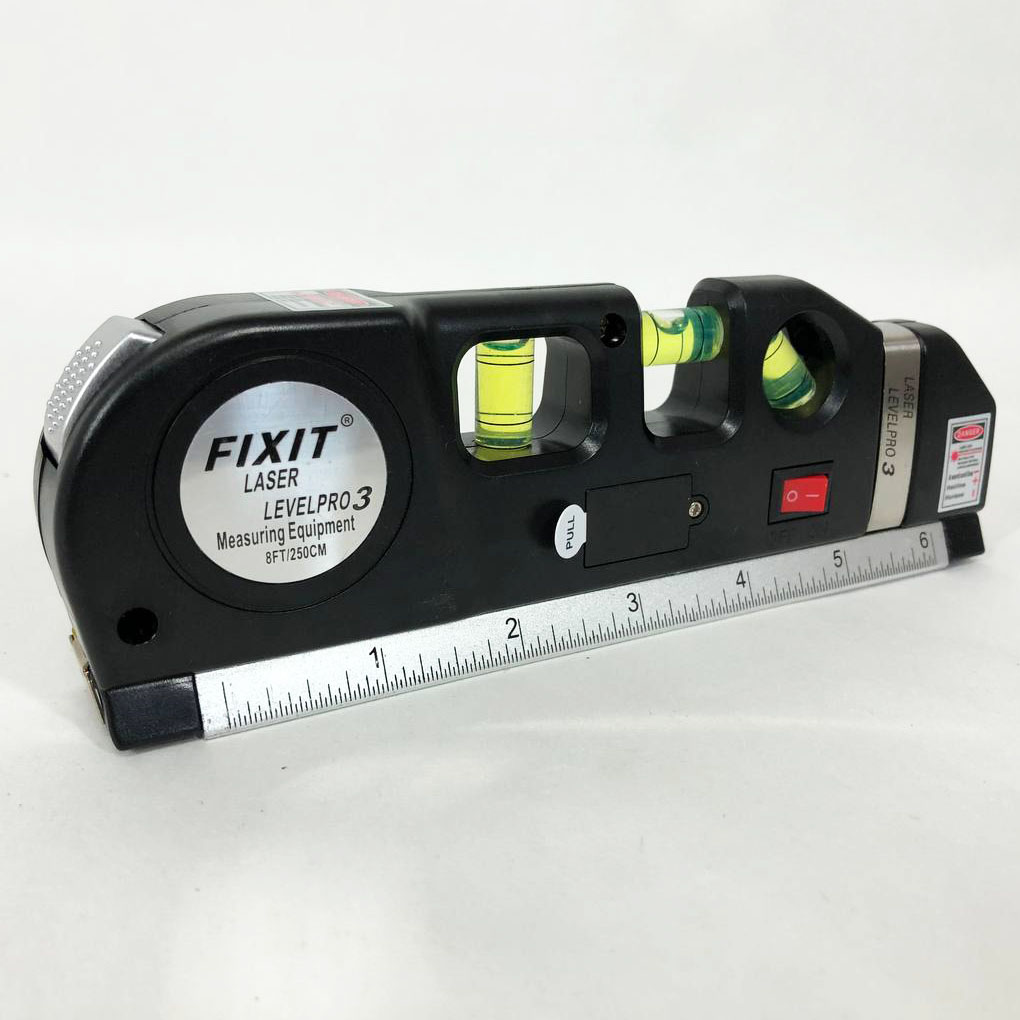 Лазерный уровень Laser Level Pro 3 со встроенной рулеткой, Высокоточный лазерный уровень