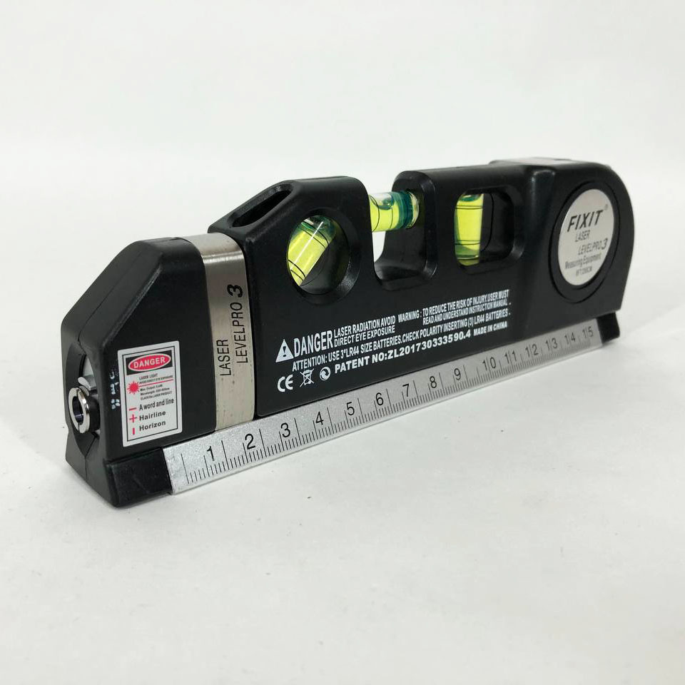 Лазерный уровень Laser Level Pro 3 со встроенной рулеткой, Высокоточный лазерный уровень