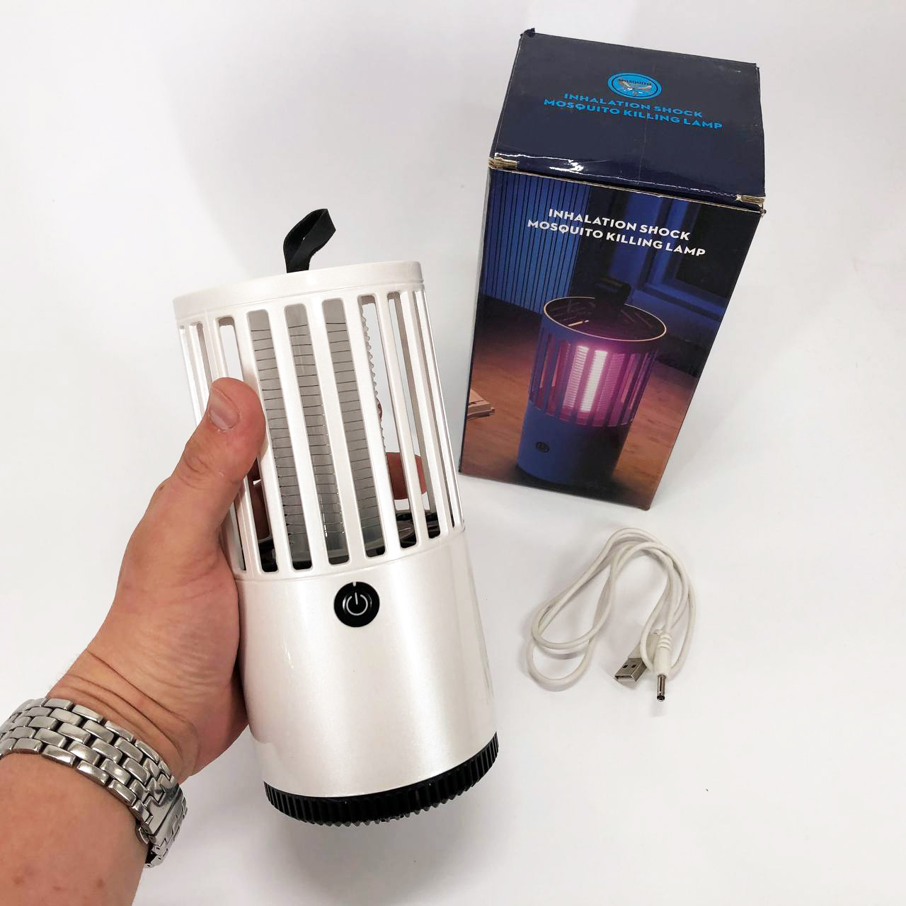 Лампа-ловушка для комаров Бытовая с зарядкой от Usb 1001 MOSQUITO LAMP, портативная