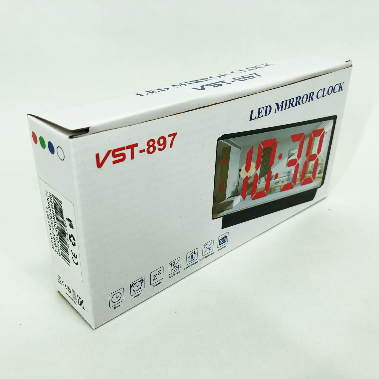 Электронные настольные LED часы от USB VST-897-4 с будильником и термометром