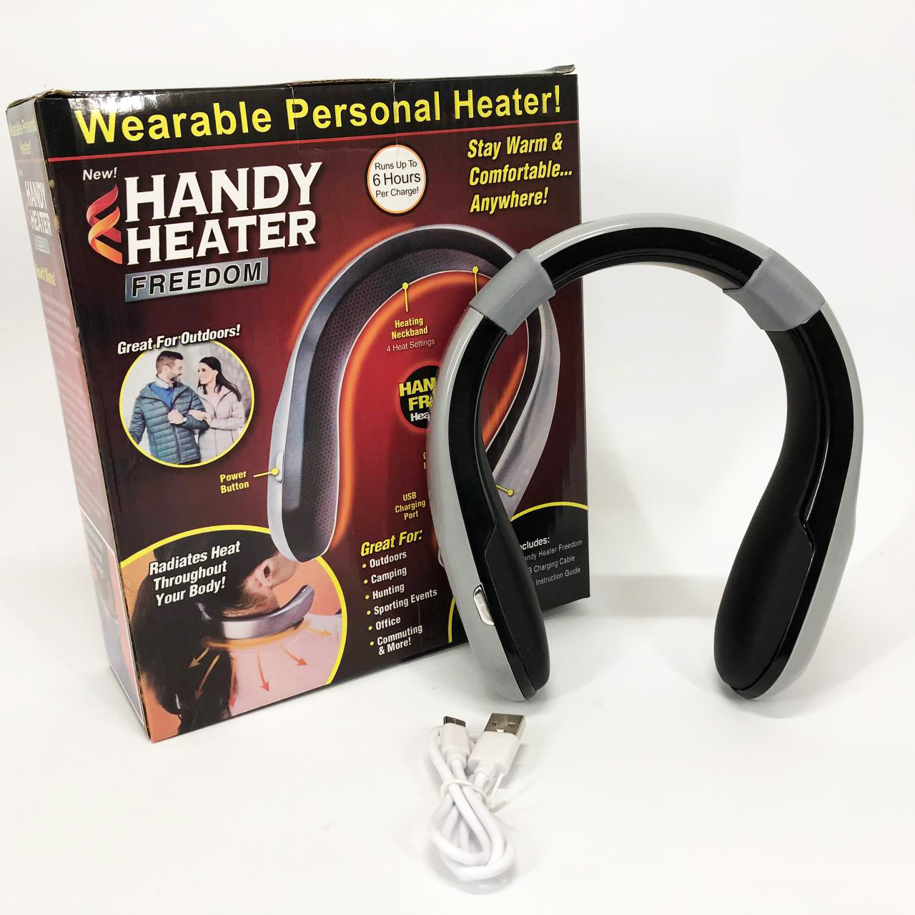 Портативный переносной мини обогреватель для шеи Handy Heater