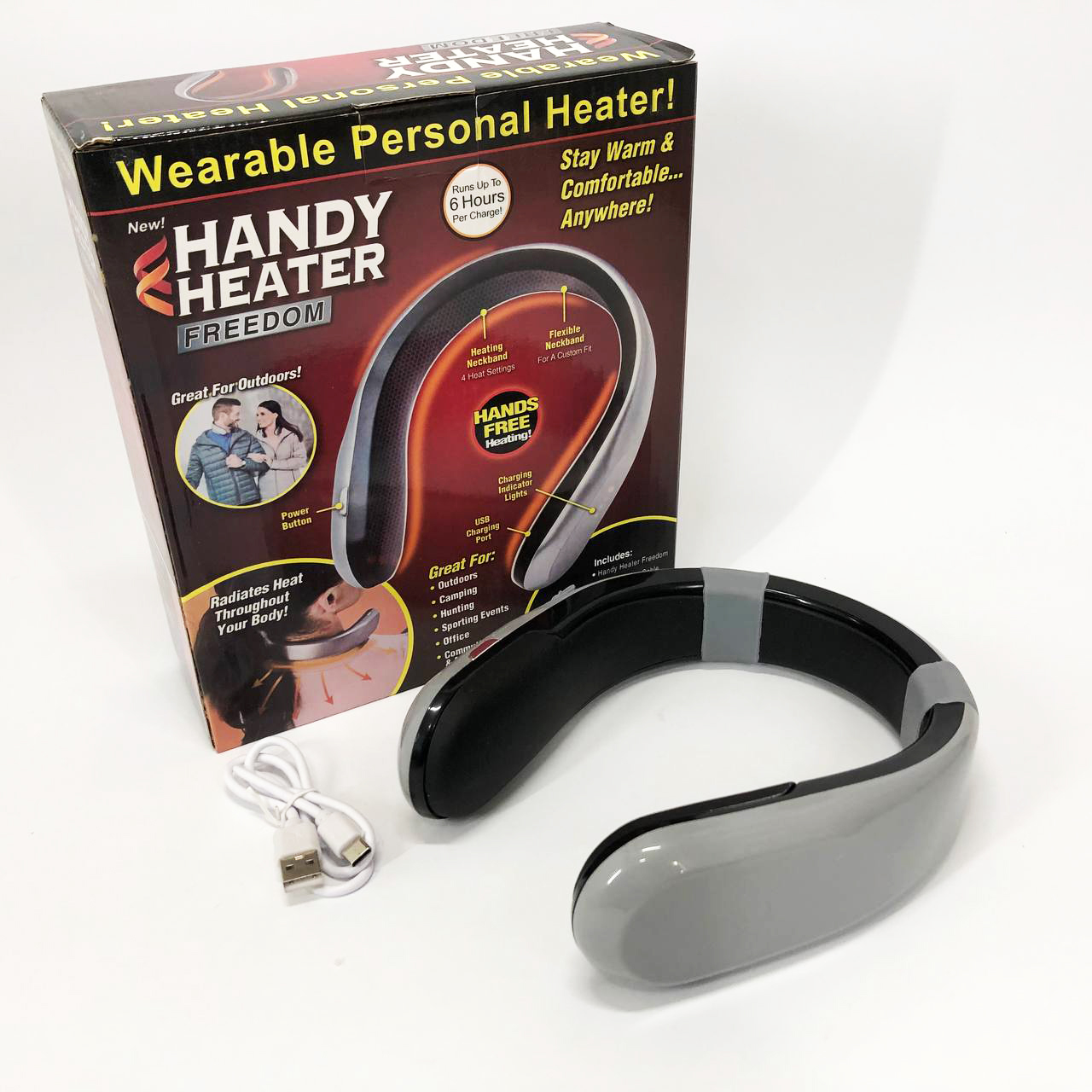 Портативный переносной мини обогреватель для шеи Handy Heater