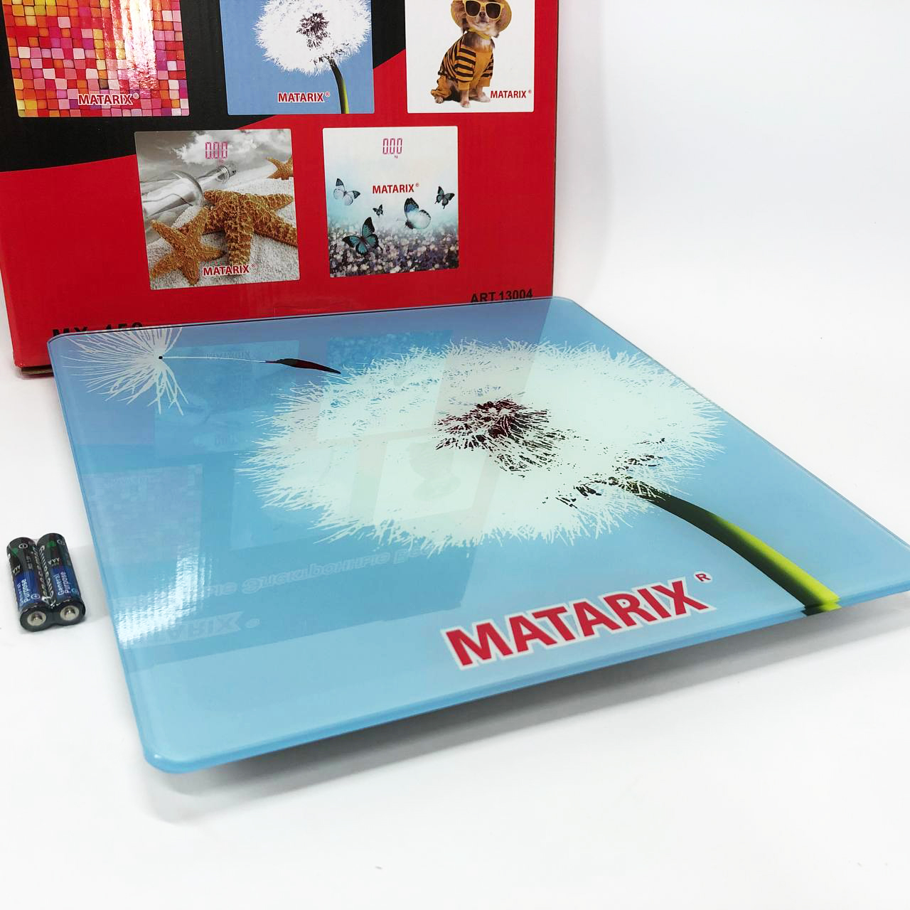 Весы напольные MATARIX MX-452 180 кг, Весы напольные для измерения массы тела, Электронные весы одуванчик