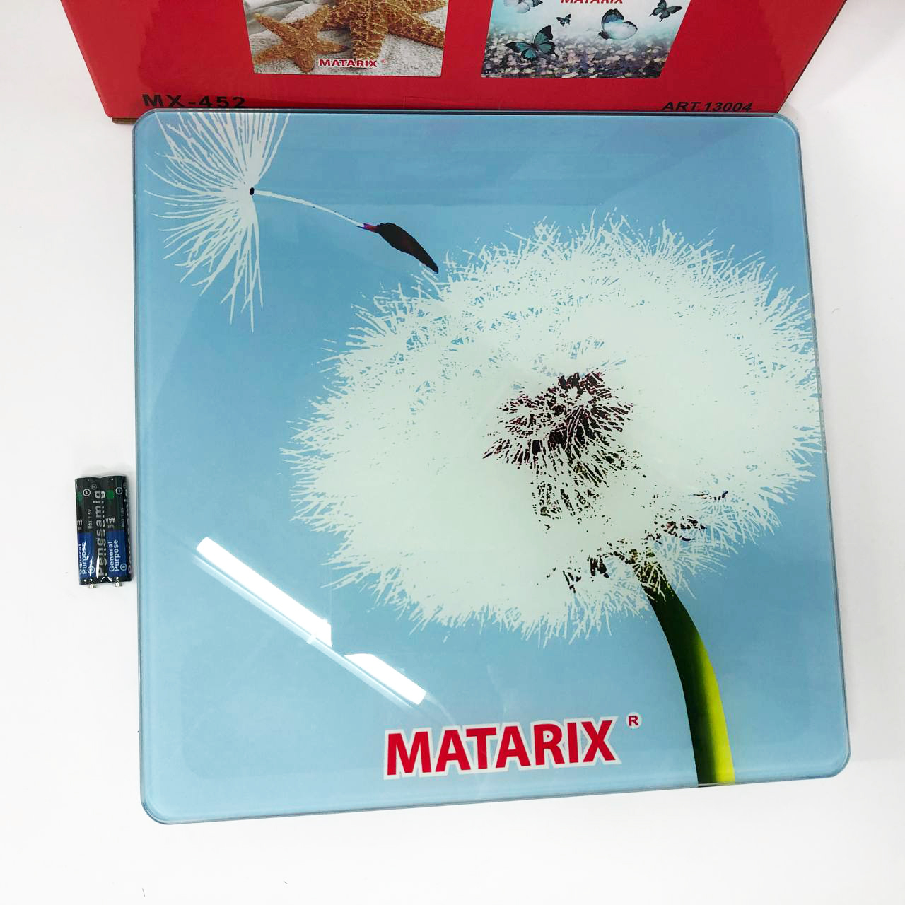 Весы напольные MATARIX MX-452 180 кг, Весы напольные для измерения массы тела, Электронные весы одуванчик
