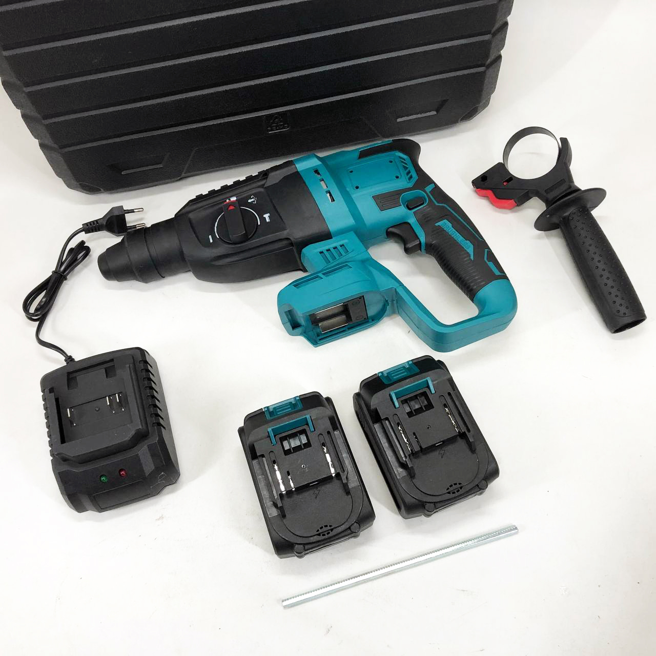 Перфоратор аккумуляторный бесщеточный KRAFFTEC 48V 2 акб 4.0AH дрель на аккамуляторе для дома в кейсе