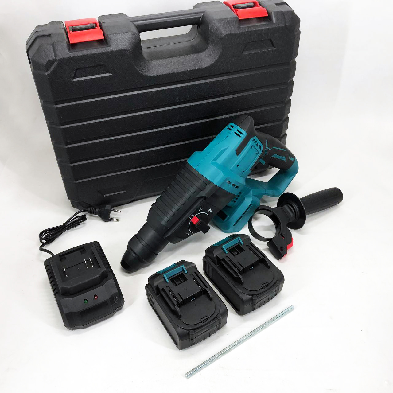 Перфоратор аккумуляторный бесщеточный KRAFFTEC 48V 2 акб 4.0AH дрель на аккамуляторе для дома в кейсе