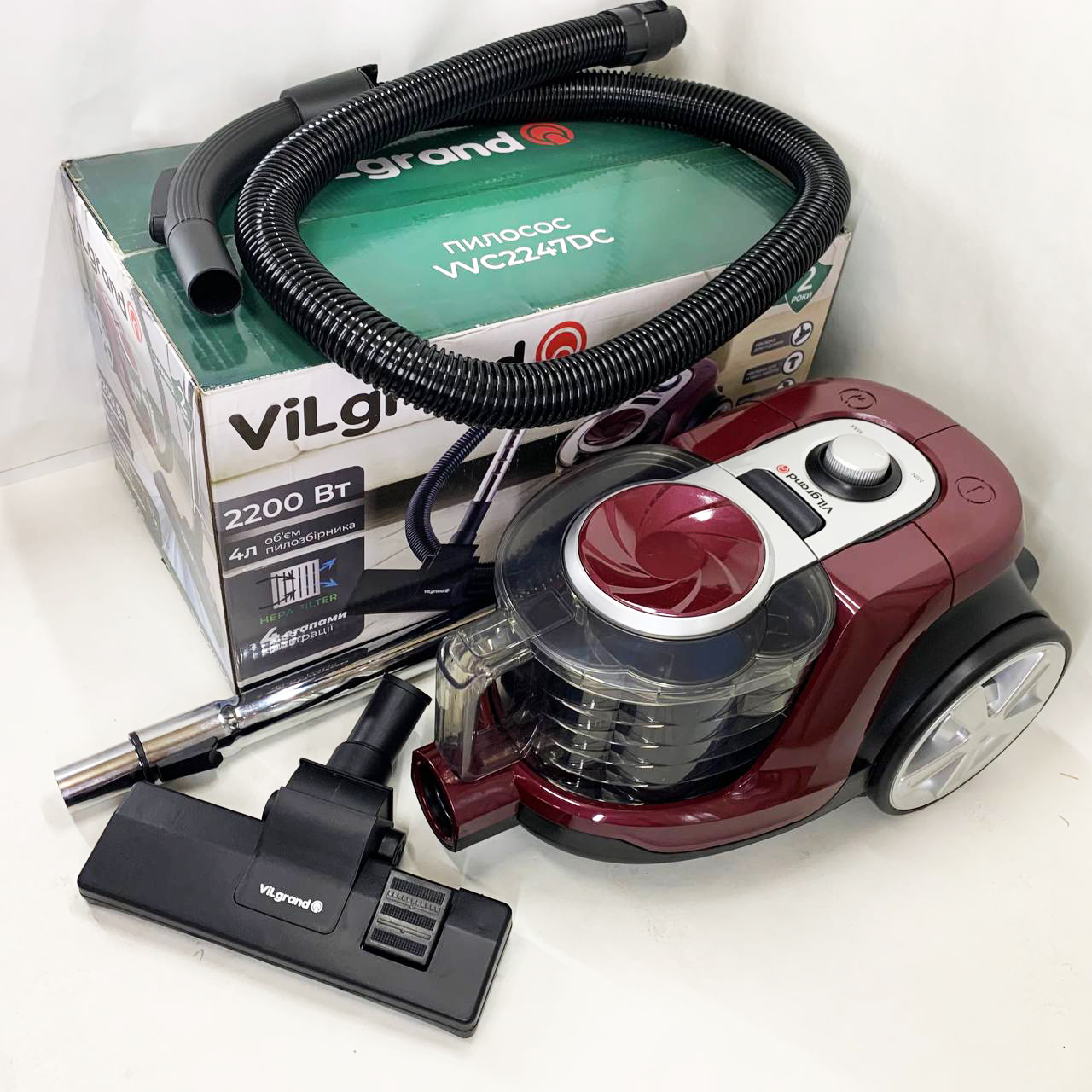 Пылесос без мешка ViLgrand VVC2247DC