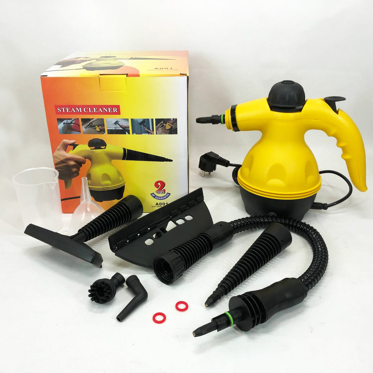 Пароочиститель с функцией отпаривателя Steam Cleaner Pro 1000 Вт 6 насадок