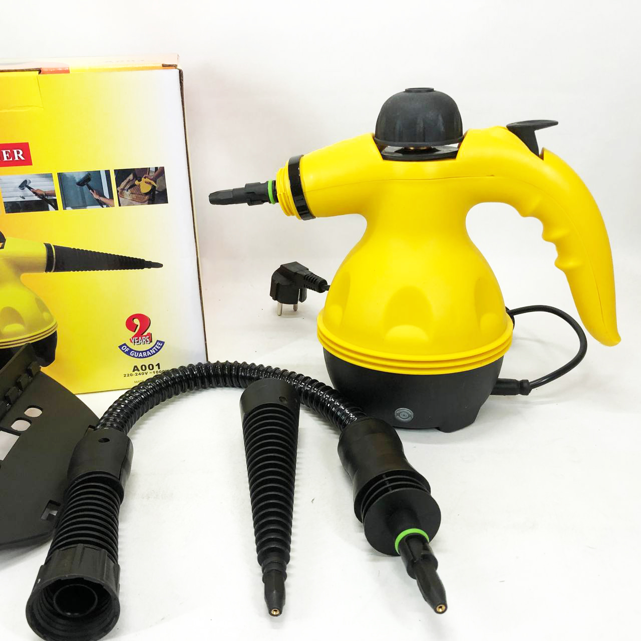 Пароочиститель с функцией отпаривателя Steam Cleaner Pro 1000 Вт 6 насадок