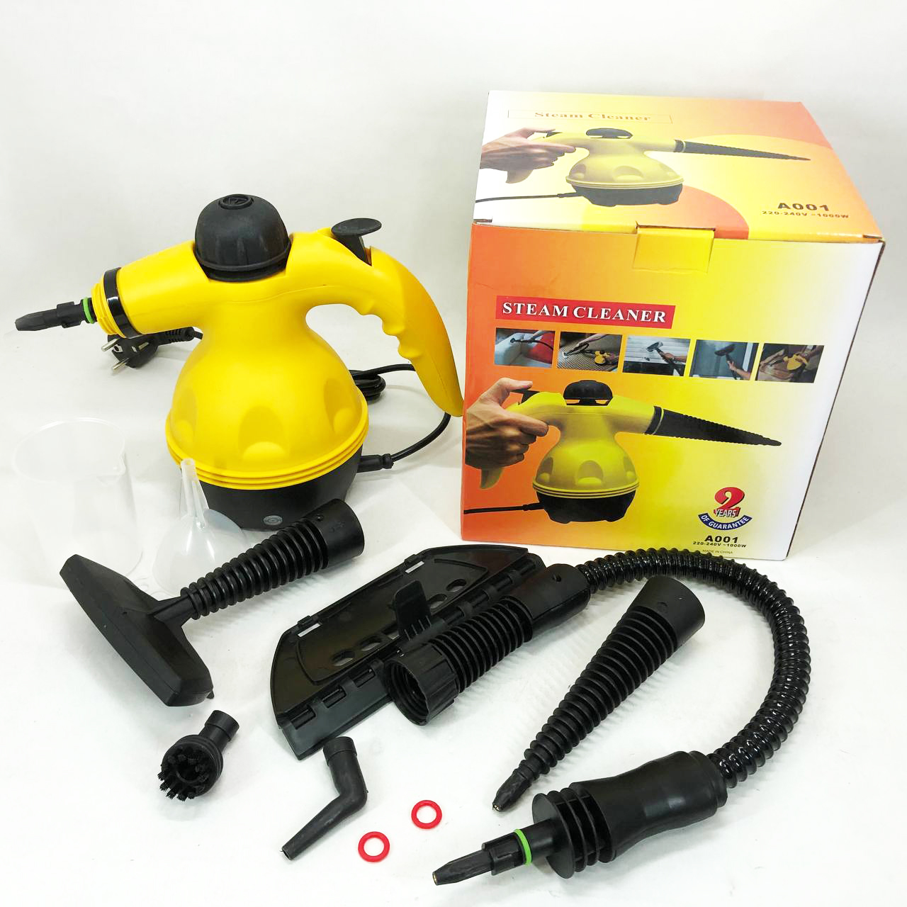 Пароочиститель с функцией отпаривателя Steam Cleaner Pro 1000 Вт 6 насадок