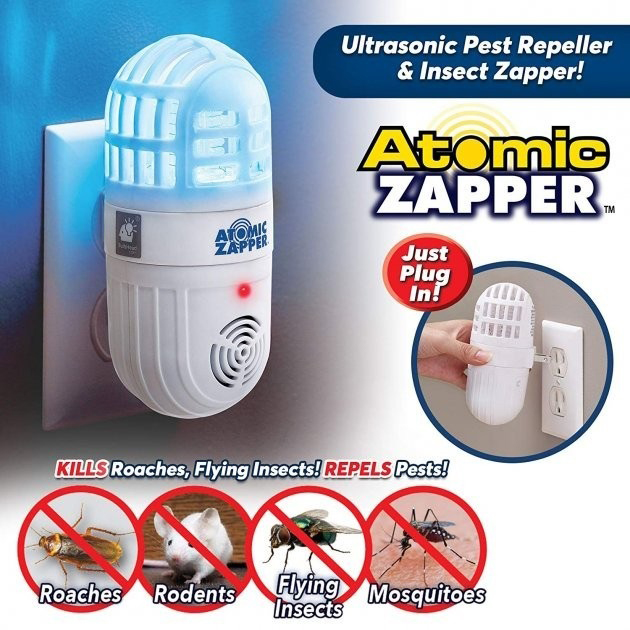 Ультразвуковой отпугиватель вредителей и летающих насекомых — Atomic Zapper