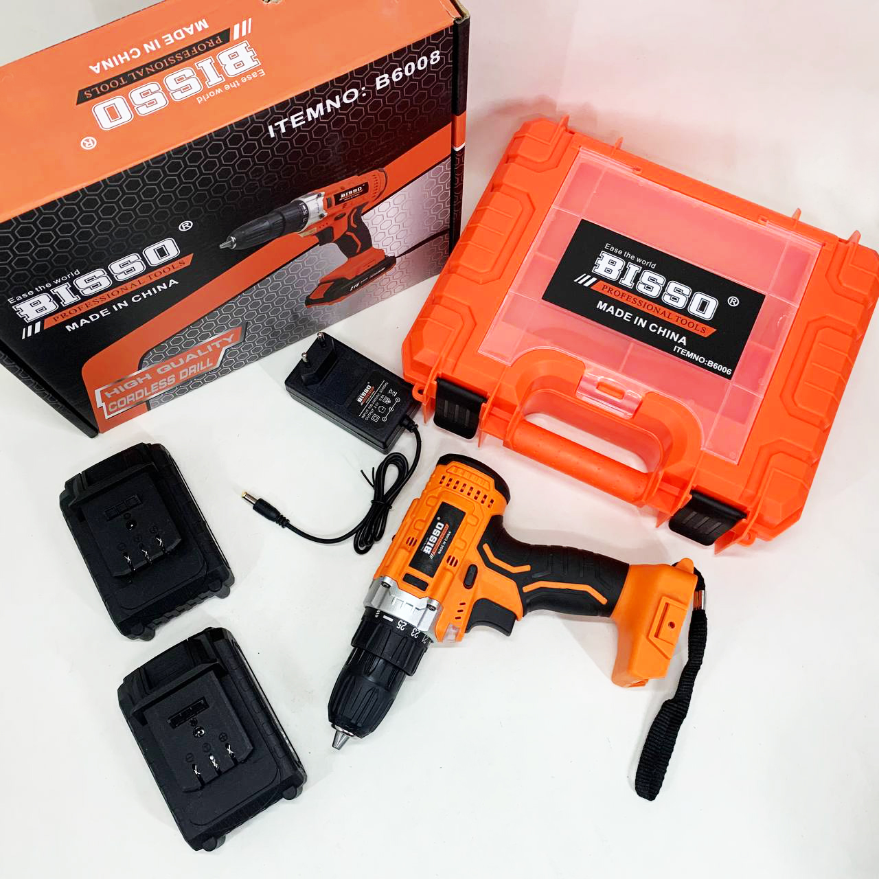 Шуруповерт аккумуляторный в чемодане BISSO B6008 21V