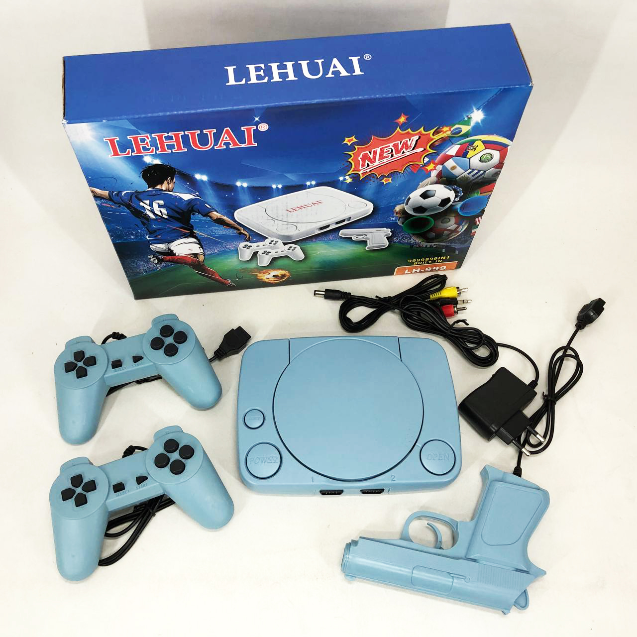 Игровая консоль LH-999 с джойстиками и пистолетом 999 популярнейших 8-битных игр