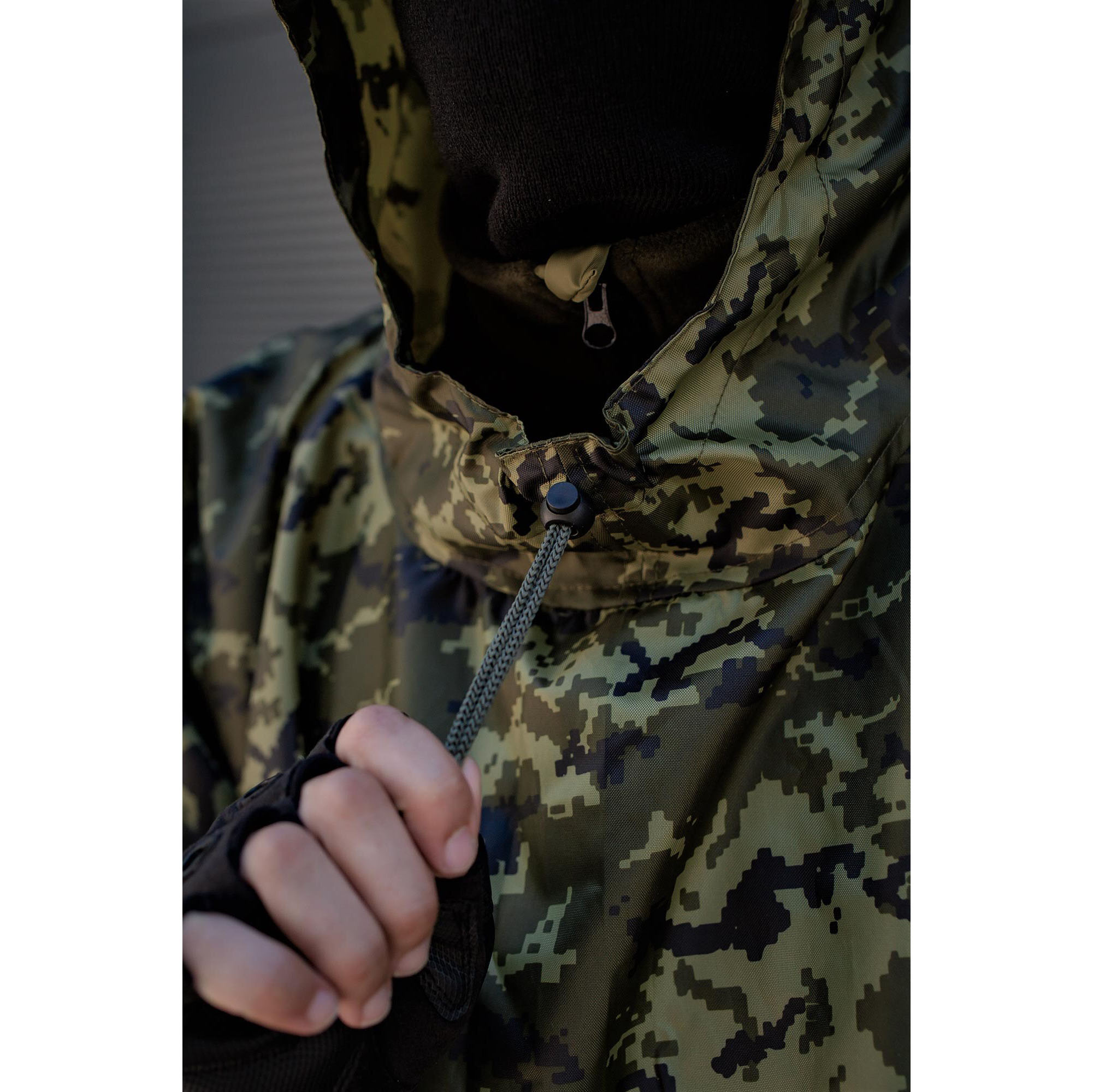 Плащ-палатка с люверсами. Дождевик пончо для военных, плащ-палатка тактический камуфляж пиксель