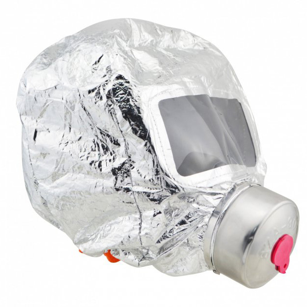 Маска противогаз из алюминиевой фольги, панорамный противогаз Fire mask защита головы от радиации