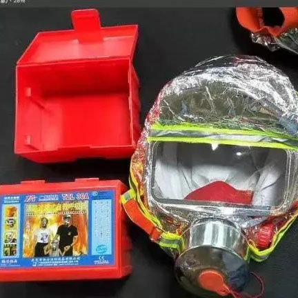 Маска противогаз из алюминиевой фольги, панорамный противогаз Fire mask защита головы от радиации