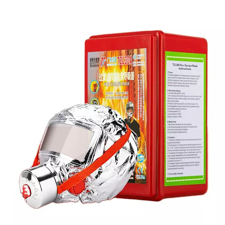 Маска противогаз из алюминиевой фольги, панорамный противогаз Fire mask защита головы от радиации