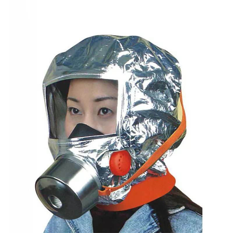 Маска противогаз из алюминиевой фольги, панорамный противогаз Fire mask защита головы от радиации