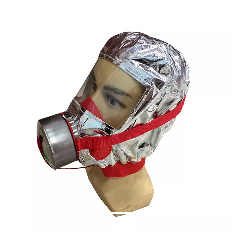 Маска противогаз из алюминиевой фольги, панорамный противогаз Fire mask защита головы от радиации