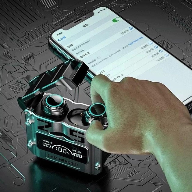Беспроводные наушники M25, Bluetooth 5.3, механические армированные двойного режима игровые