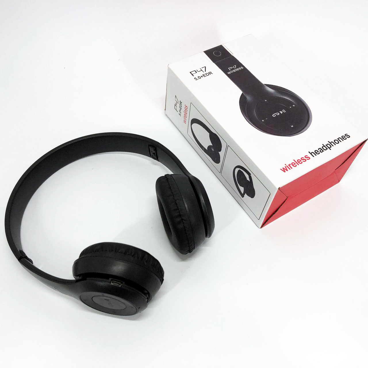 Беспроводные наушники Bluetooth Wireless Headset P47 Black Гарнитура для ПК, телефона с микрофоном